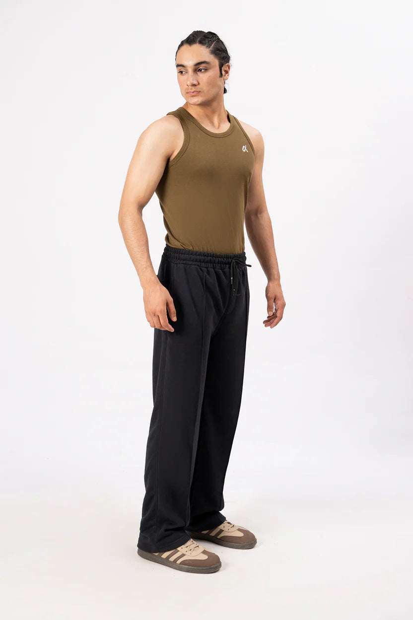 Men’s Relaxed Fit Trouser – Black D1